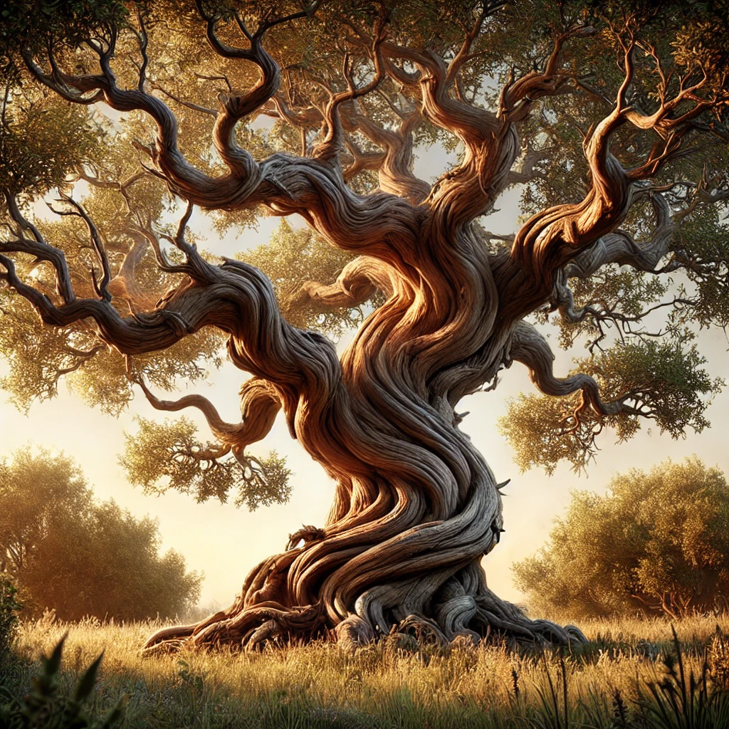 Illustration of an old tree. Image by ChatGPT.